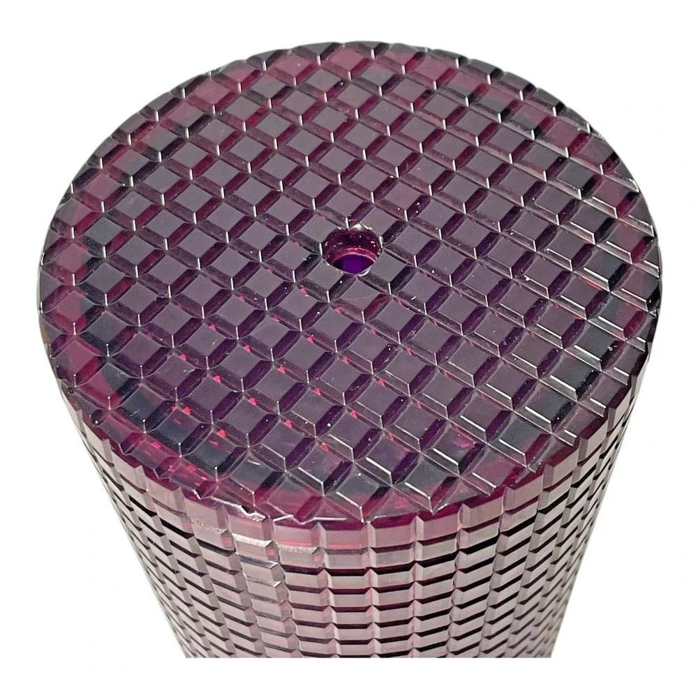 Starbucks 2020 Holiday Disco Grid Tumbler Berry Plum 24oz LE Collectible‎ Cup